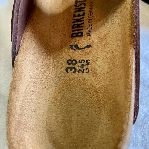 Birkenstock Arizona Habana Oiled Leather Sandals- classic cork footbed- NARROW - Picture 3 of 6